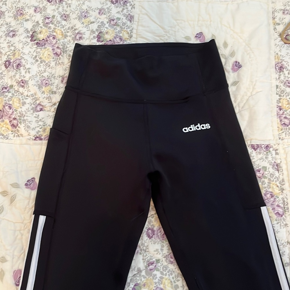 adidas black climalite leggings size small